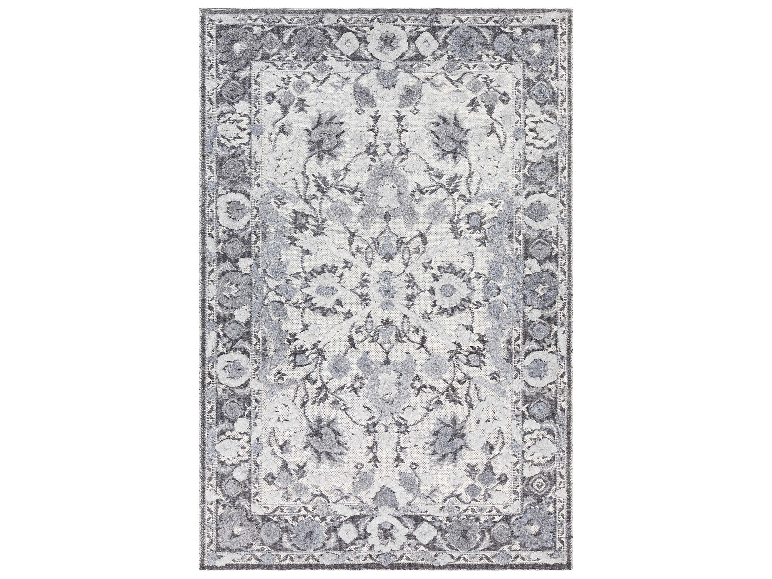 Chandra Daphne Bordered Area Rug