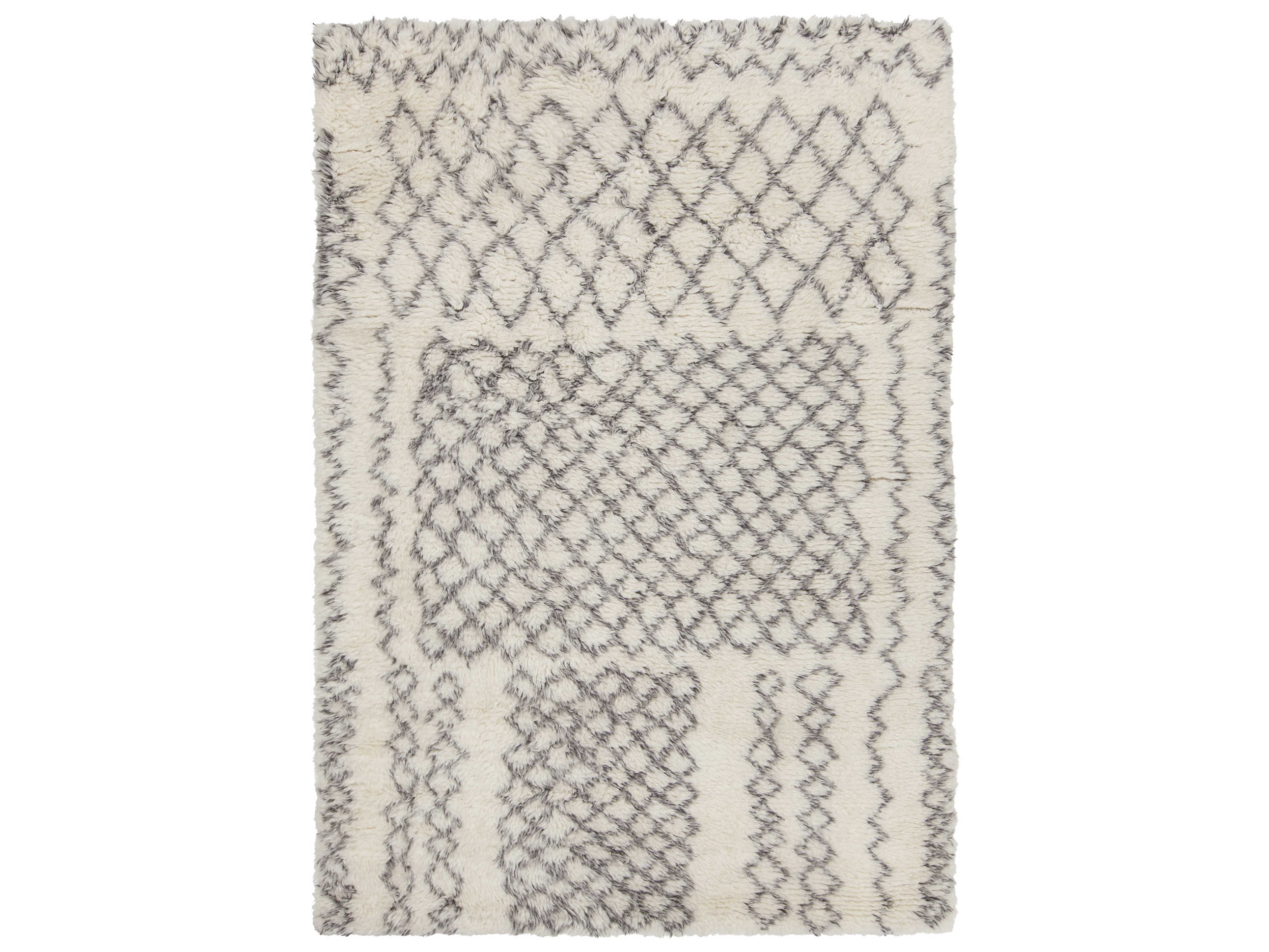 Chandra Jeri Shag Geometric Area Rug
