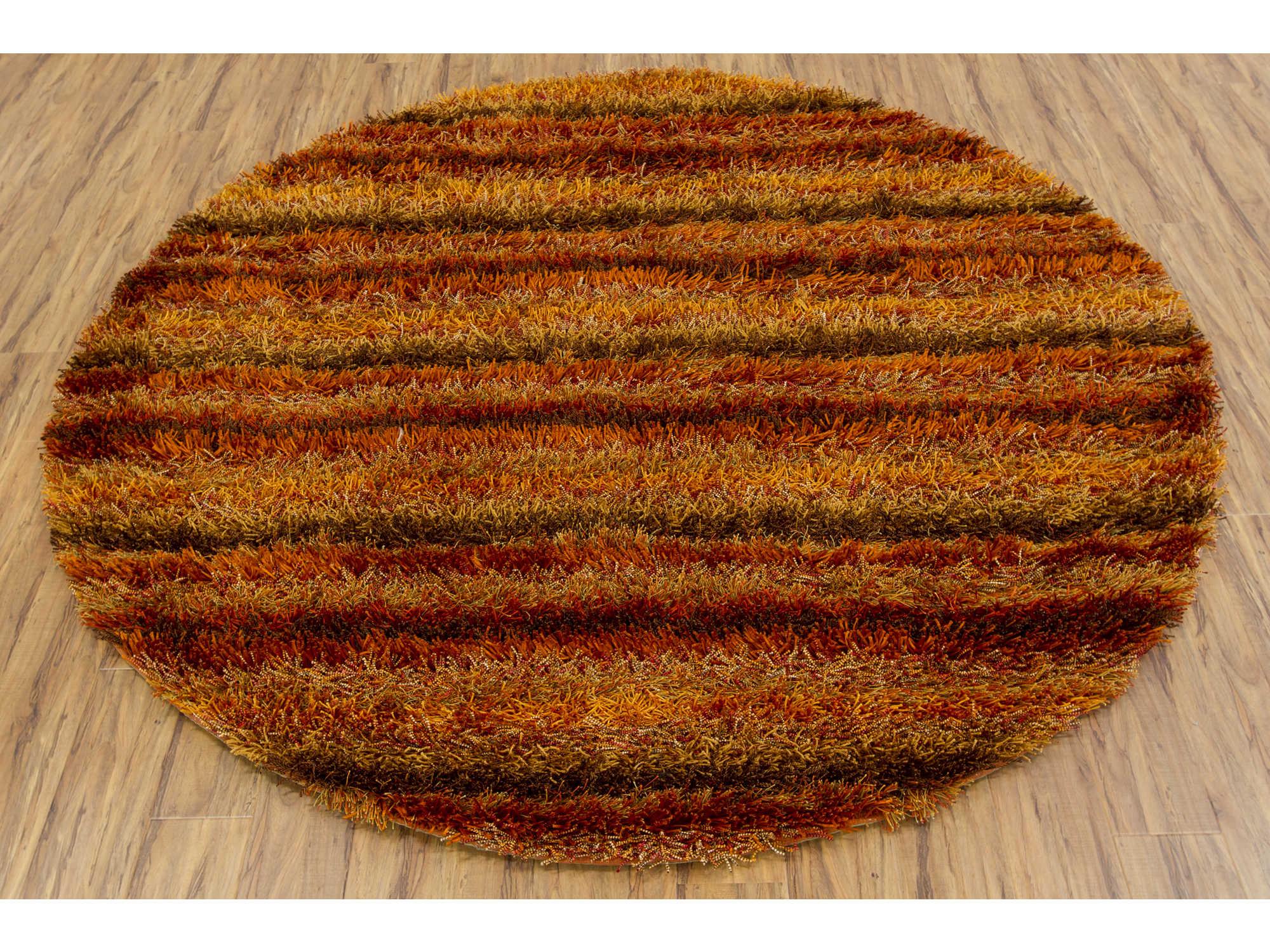Chandra Kubu Shag Striped Area Rug