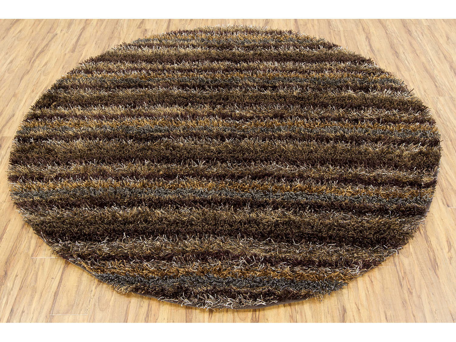 Chandra Kubu Shag Striped Area Rug
