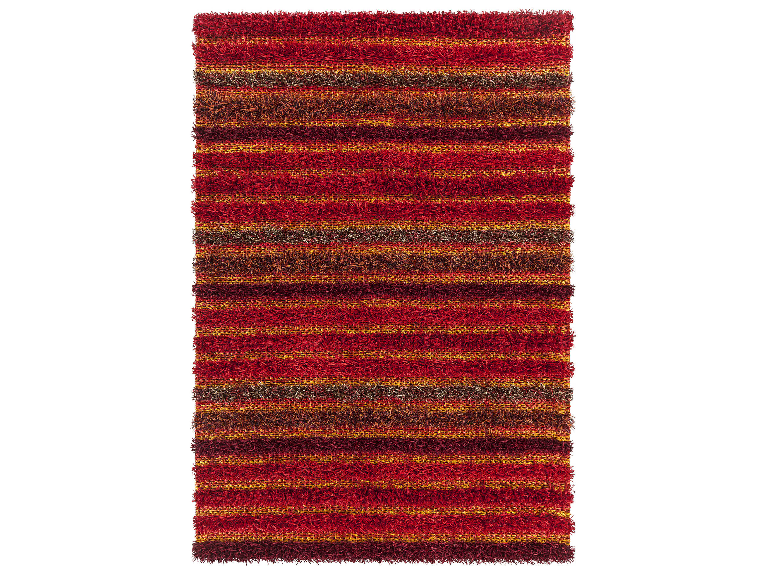 Chandra Lavasa Shag Striped Area Rug