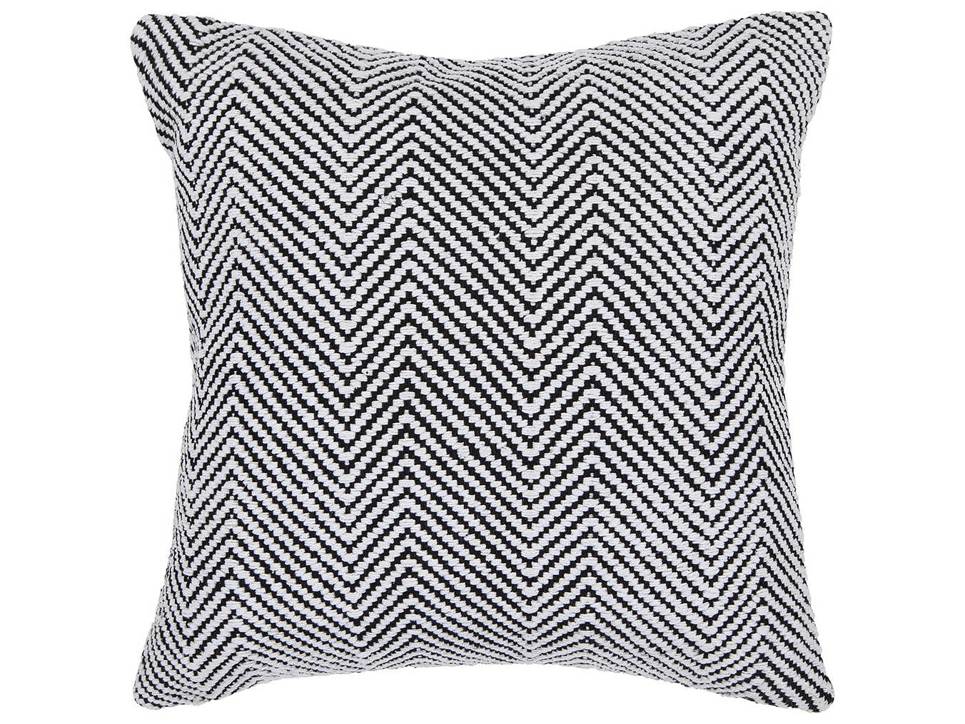 Chandra White Black Pillow