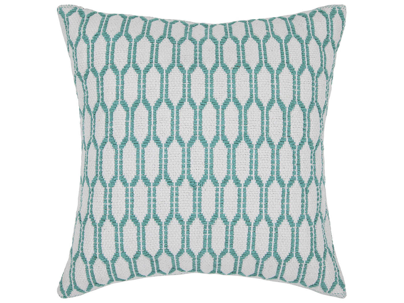 Chandra White Blue Pillow