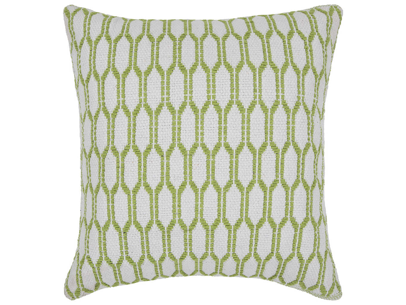Chandra White Green Pillow