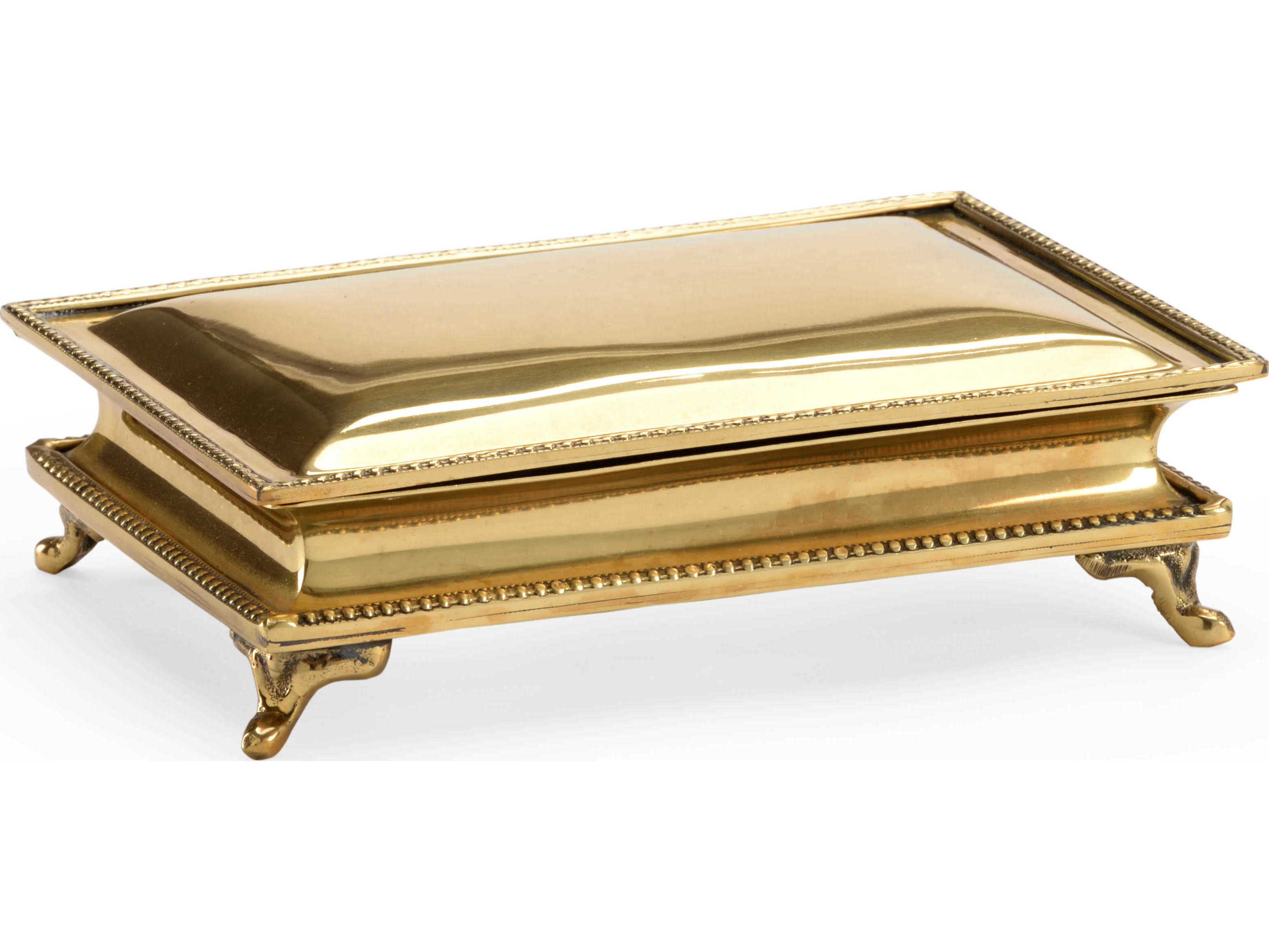 Chelsea House Polished Brass 7" Jewelry Box