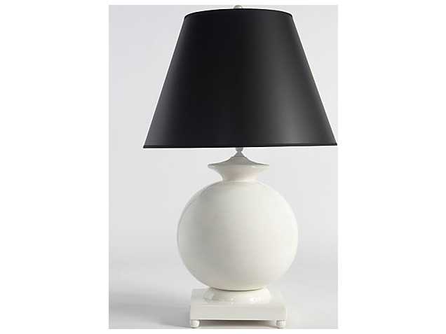 Chelsea House Opus Ceramic White Table Lamp