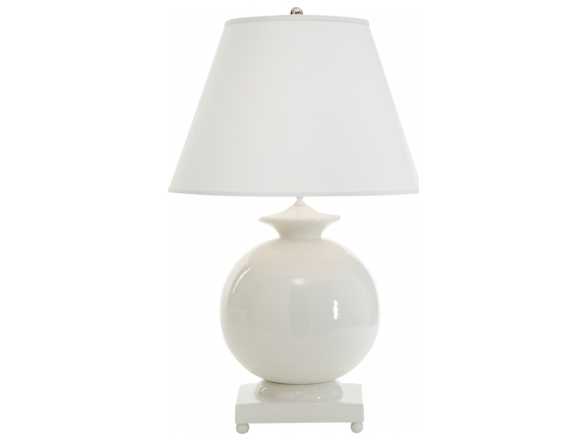 Chelsea House Opus Ceramic White Table Lamp