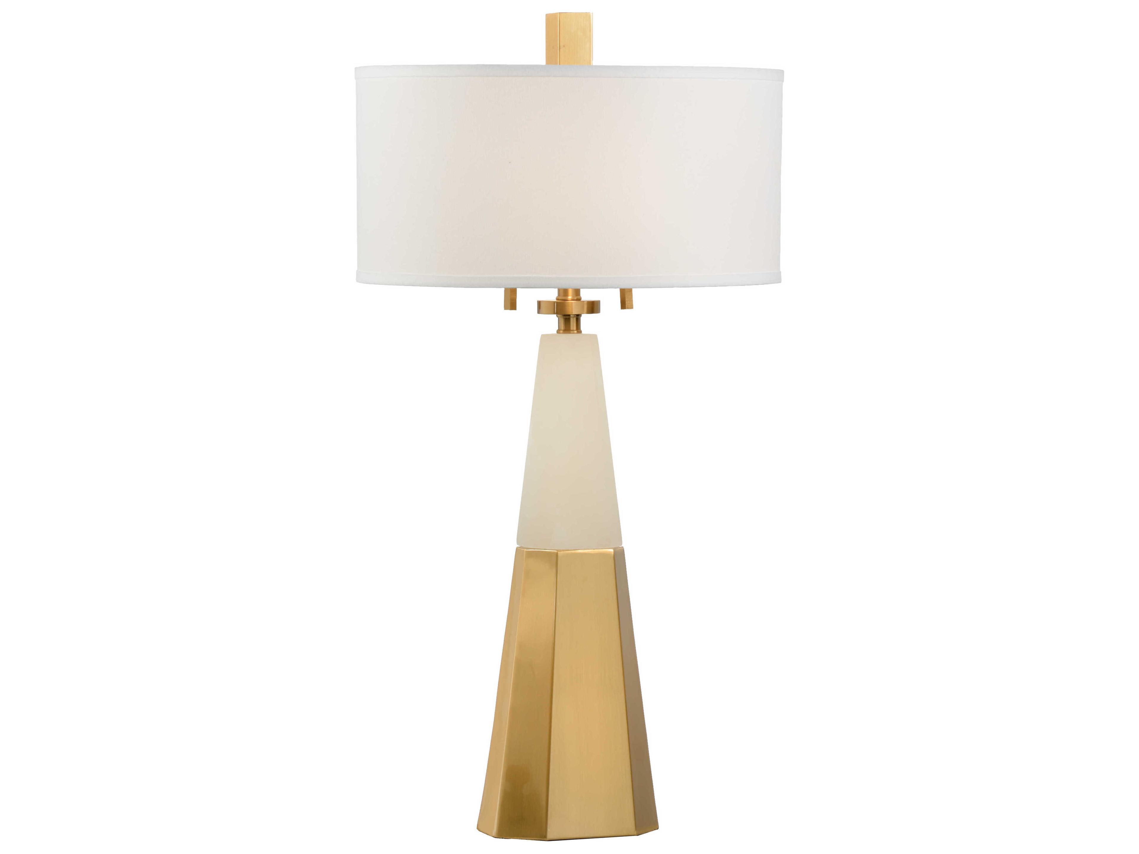 Chelsea House Winfield Natural White Coffee Bronze Buffet Lamp