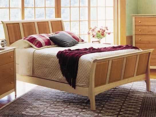 Copeland Sarah Sleigh Twin Bed with High Headboard