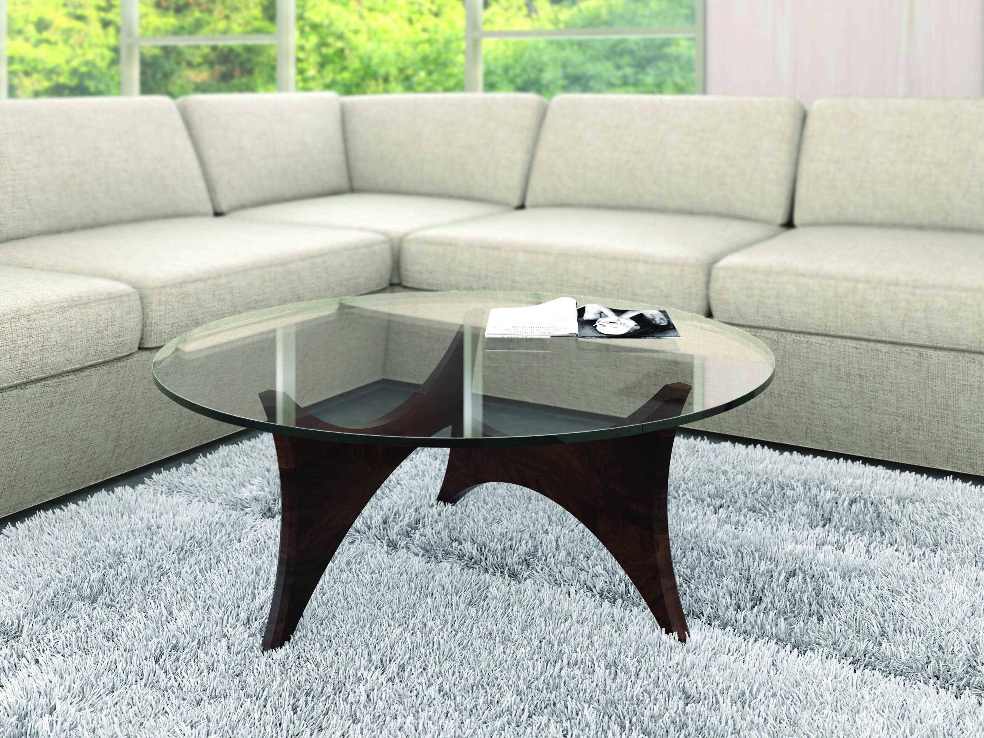 Copeland Statements Round Glass Coffee Table
