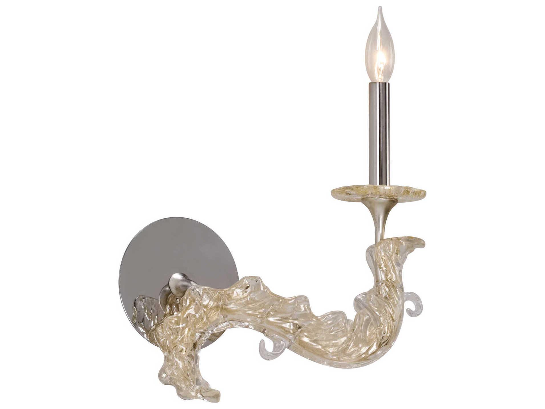 Corbett Lighting Cielo Silver Glass Wall Sconce