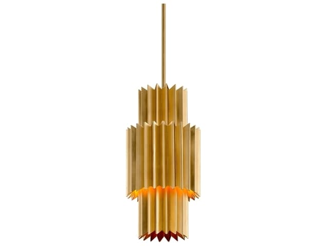 Corbett Lighting Moxy 1-Light Gold Leaf Mini Pendant