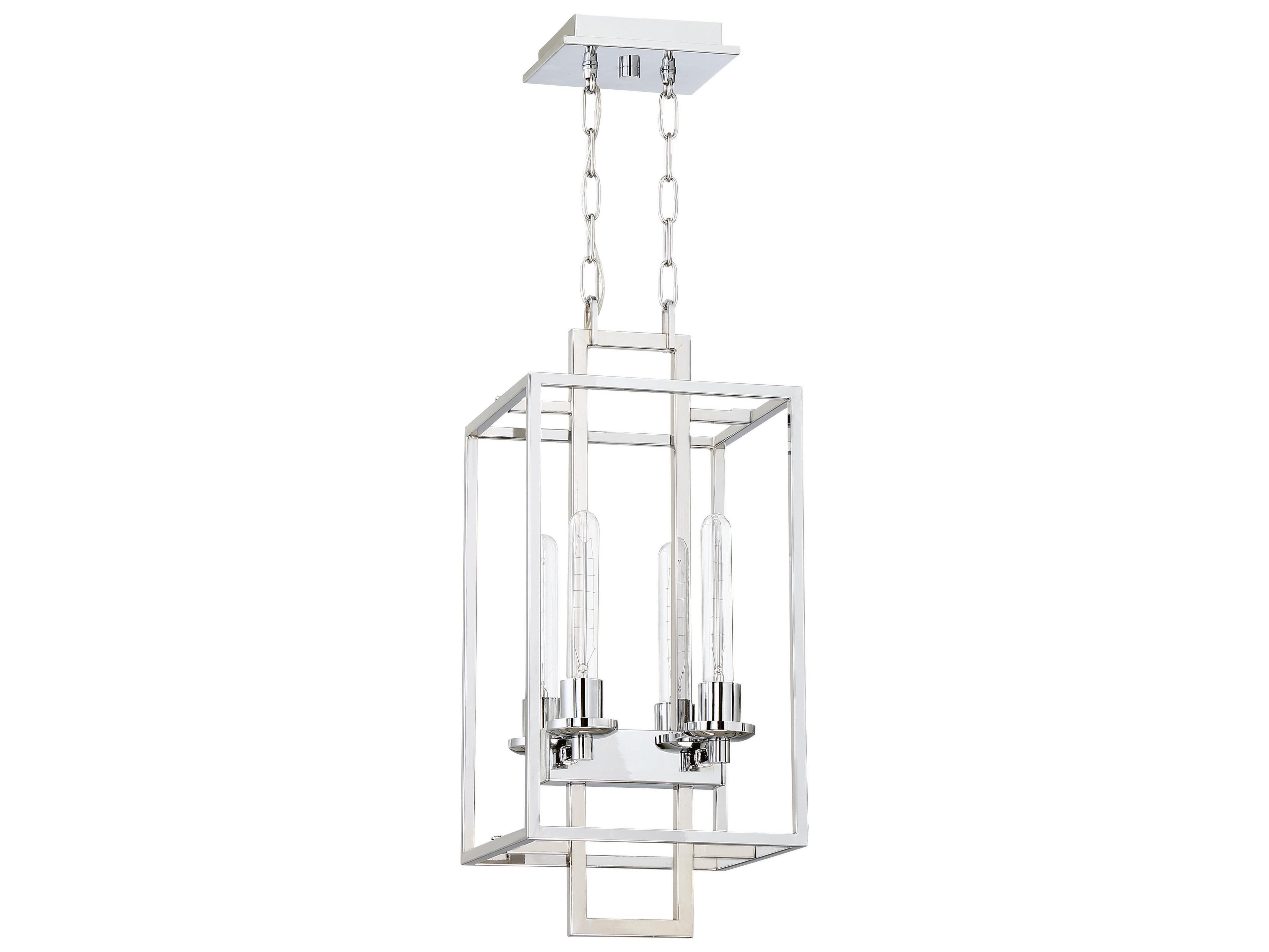Craftmade Cubic 4-Light Chrome Geometric Pendant
