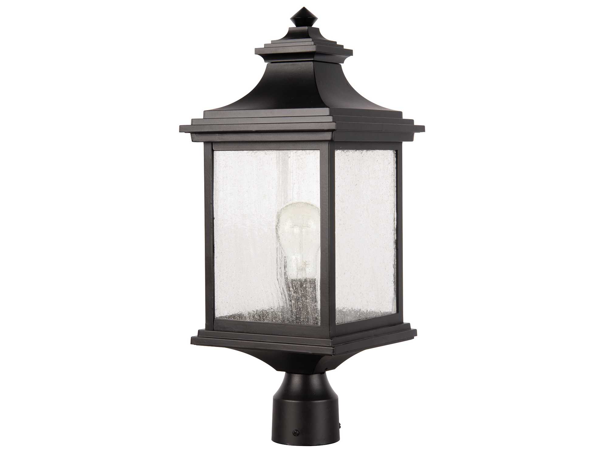 Craftmade Gentry Glass Outdoor Post Light