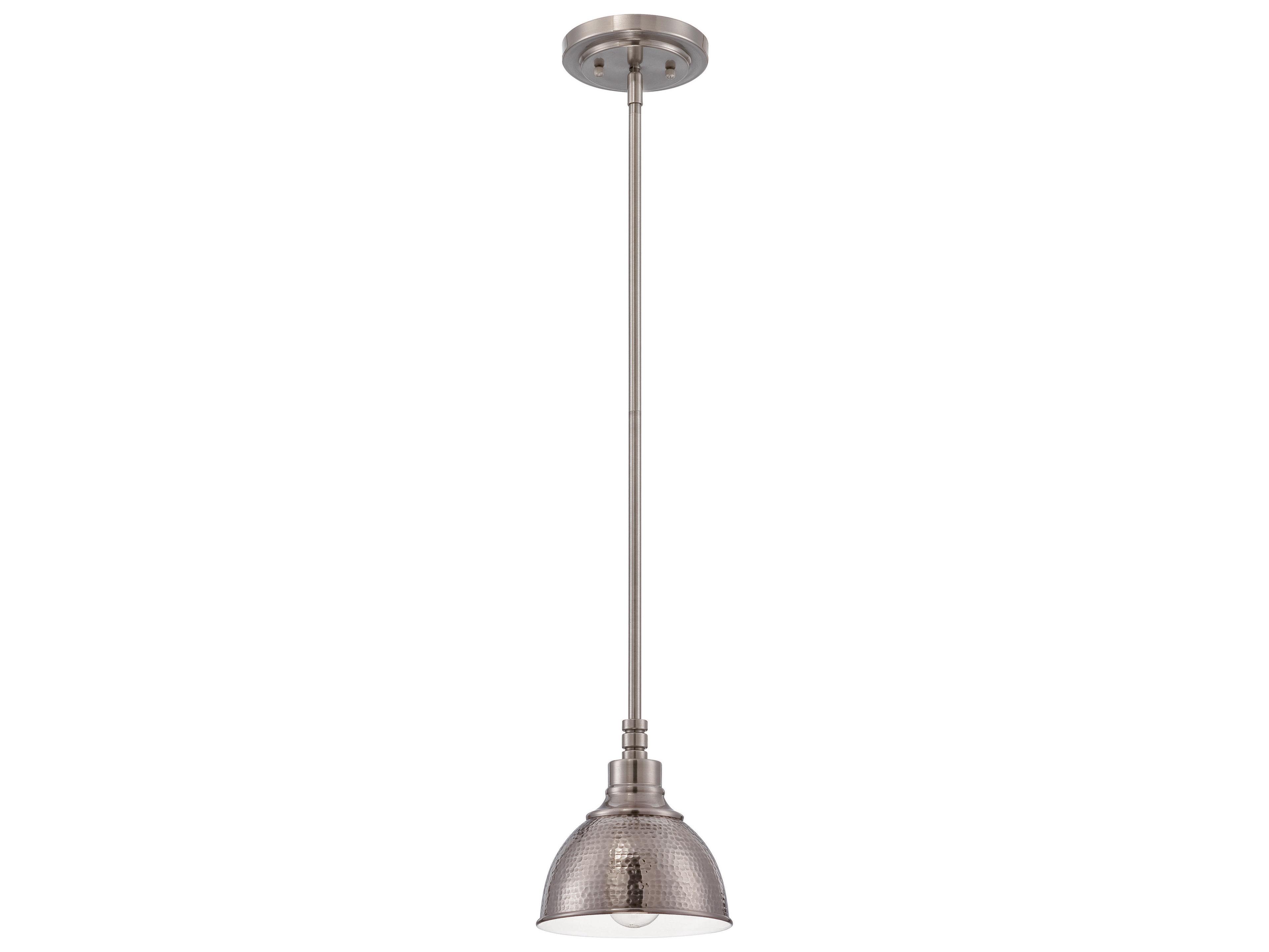 Craftmade Timarron 1-Light Antique Nickel Bowl Dome Mini Pendant