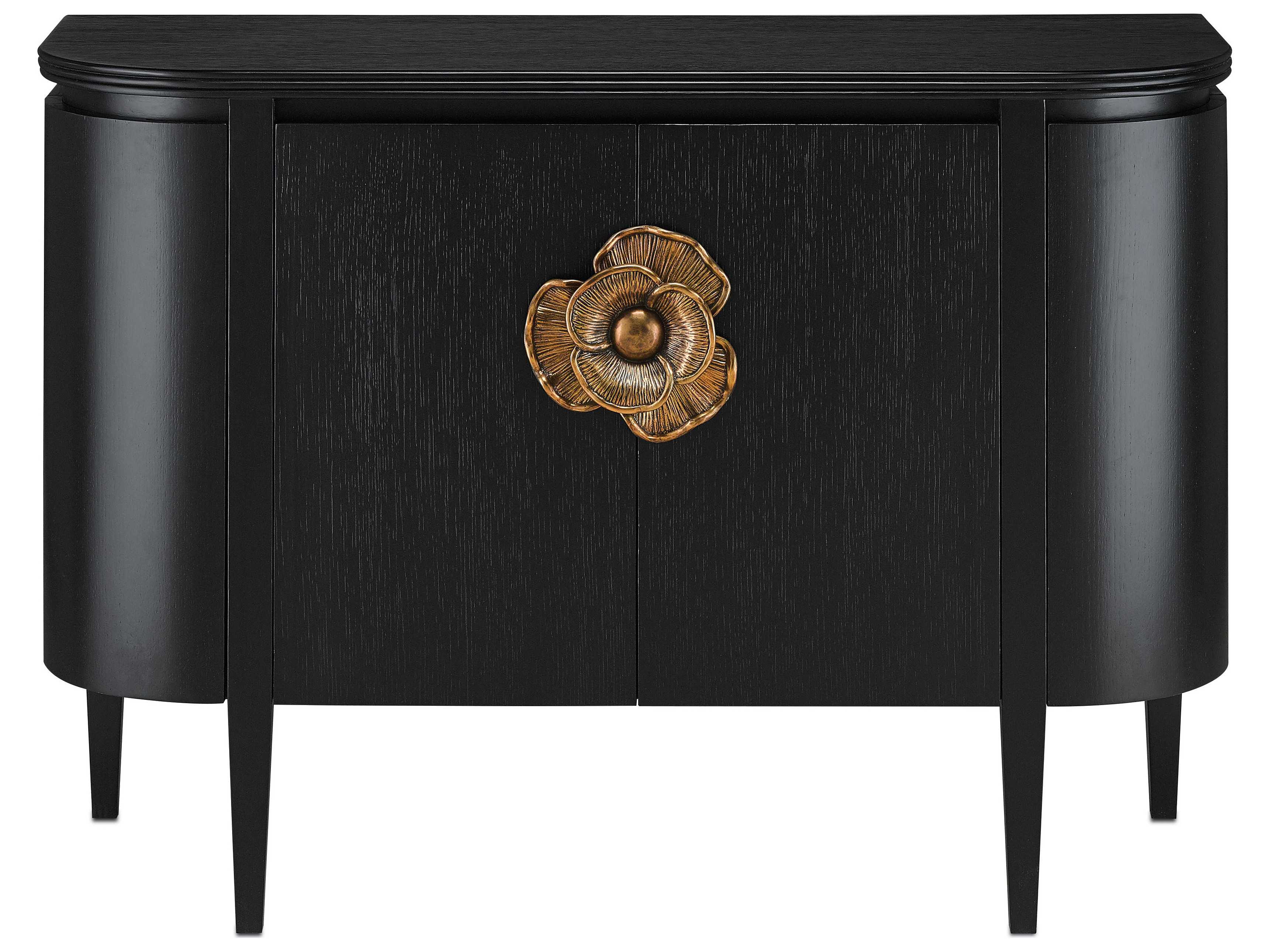 Currey & Company Briallen Demilune Accent Cabinet