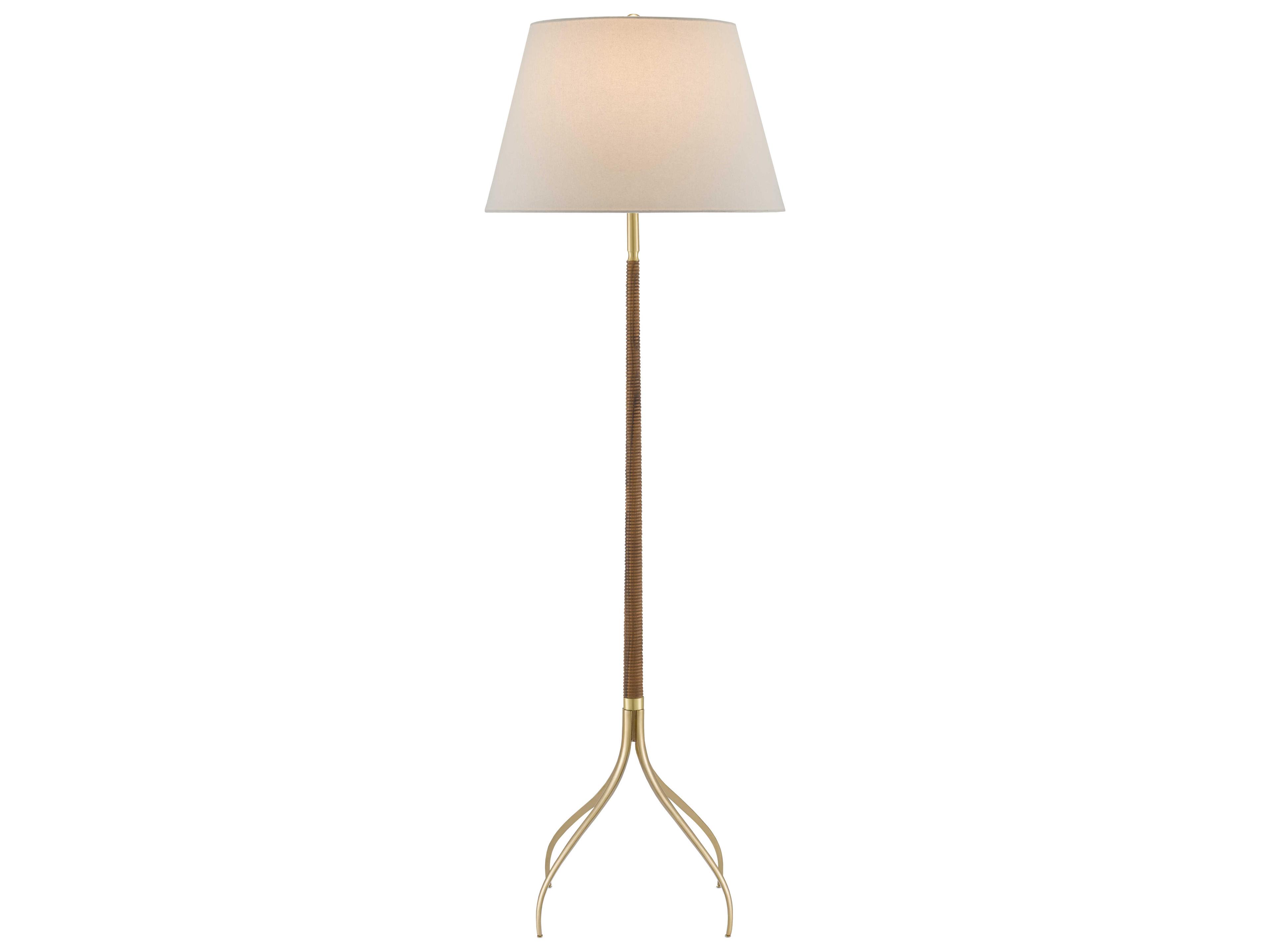 Luxecor Circus Natural Brushed Brass Floor Lamp
