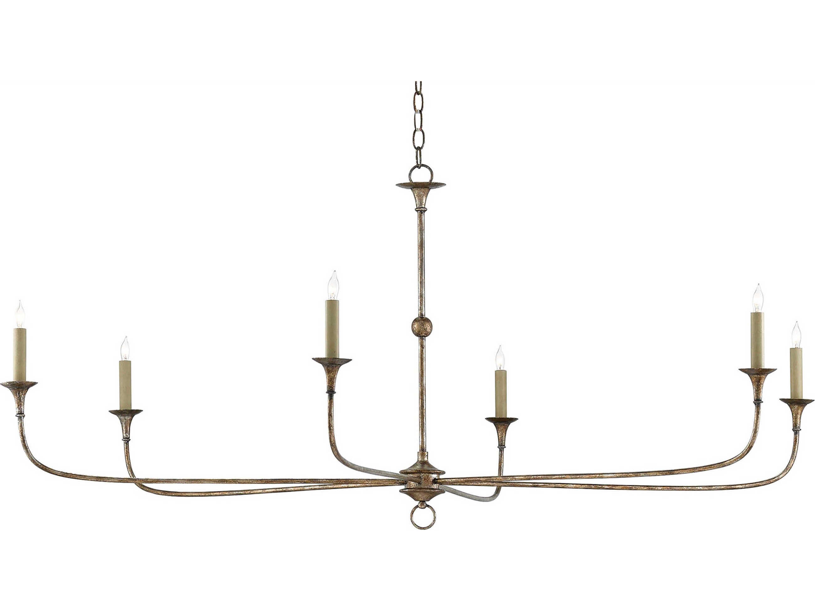 Luxecor Vistas 6-Light Pyrite Bronze Candelabra Chandelier