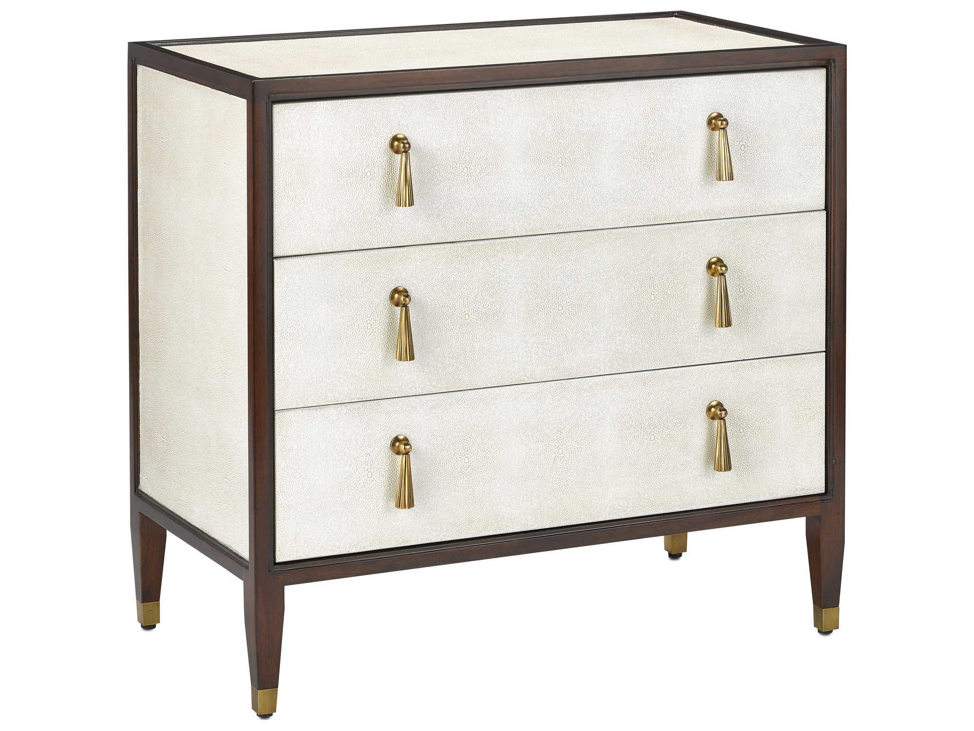 Luxecor Vistas 3-Drawers Brown Mahogany Wood Dresser