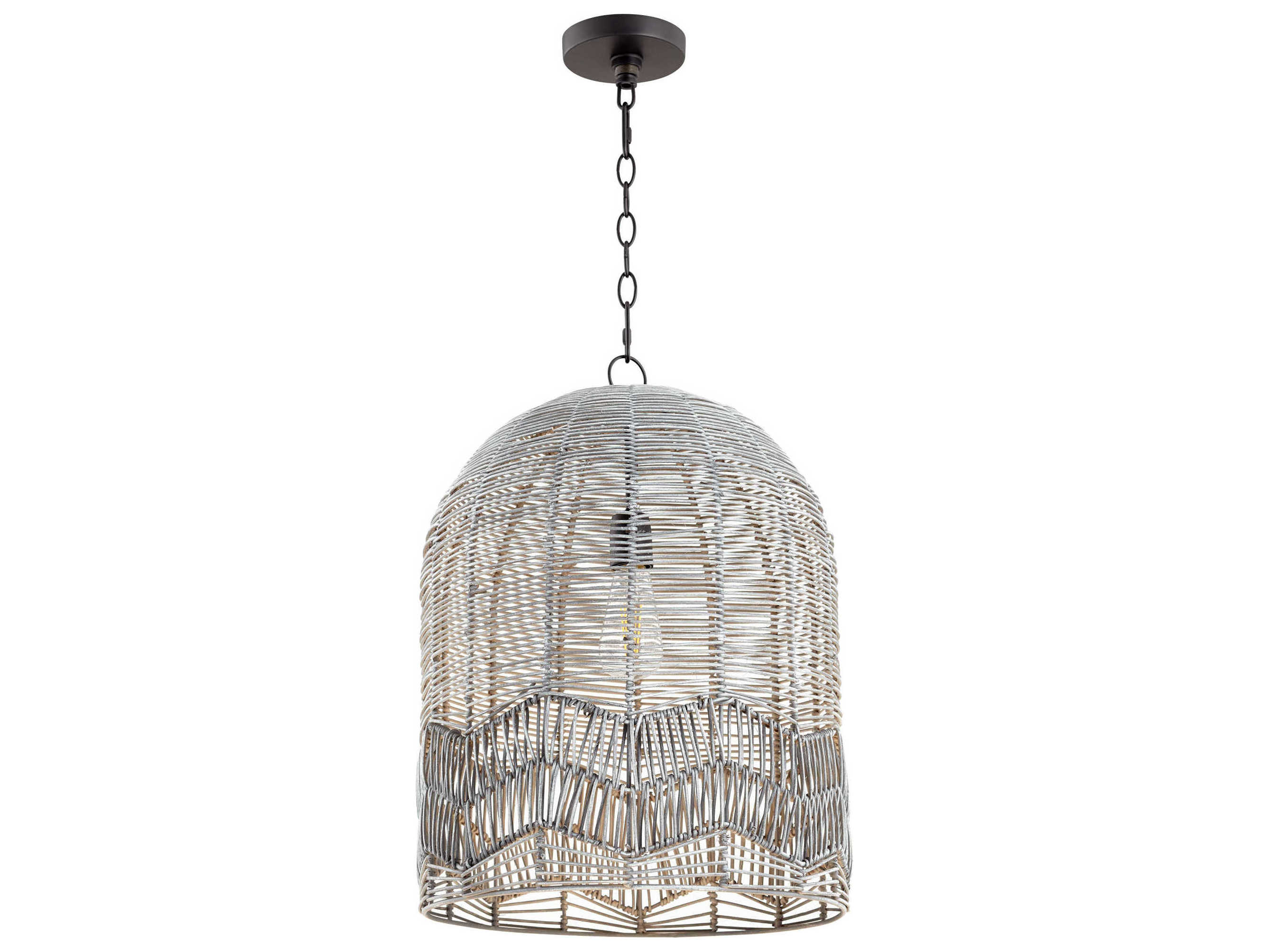 Cyan Design 1-Light Natural Brown Dome Pendant