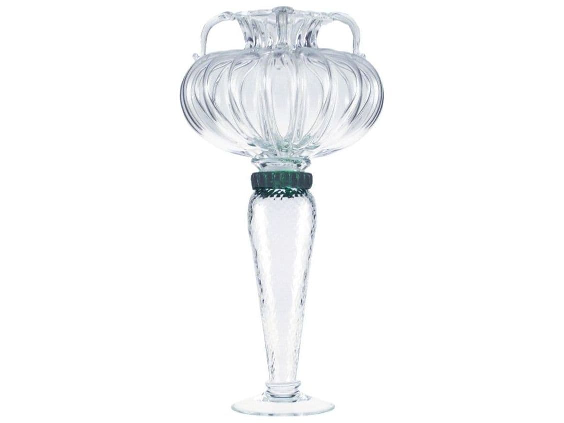 Driade Borek Sipek Hera Green And Clear Glass Vase