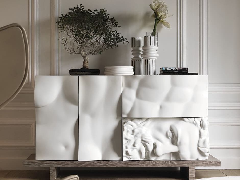 Driade Ercole E Afrodite By Lab 80" Beech Wood Sideboard
