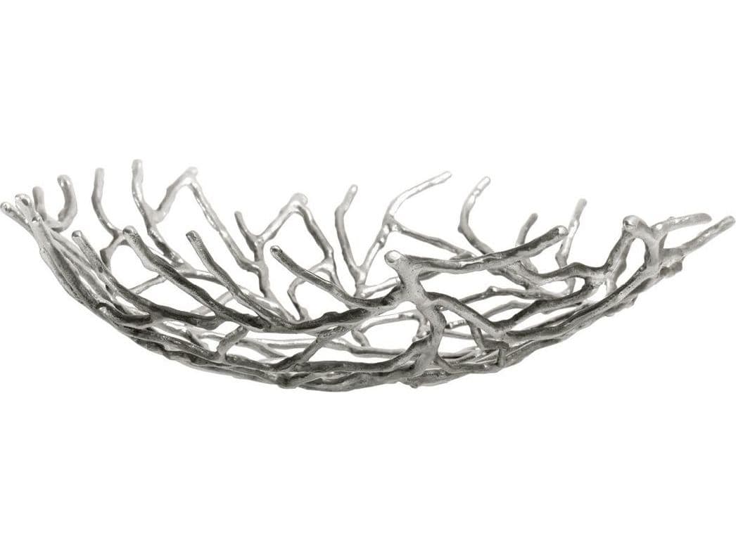 Driade Kachnar By Mann Singh Kachnar III Branch Silvered Brass Centerpiece