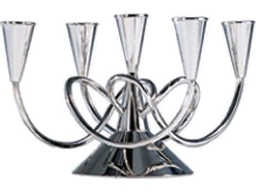 Driade Matthew Boulton II Polished Nickeled Brass Candleholder