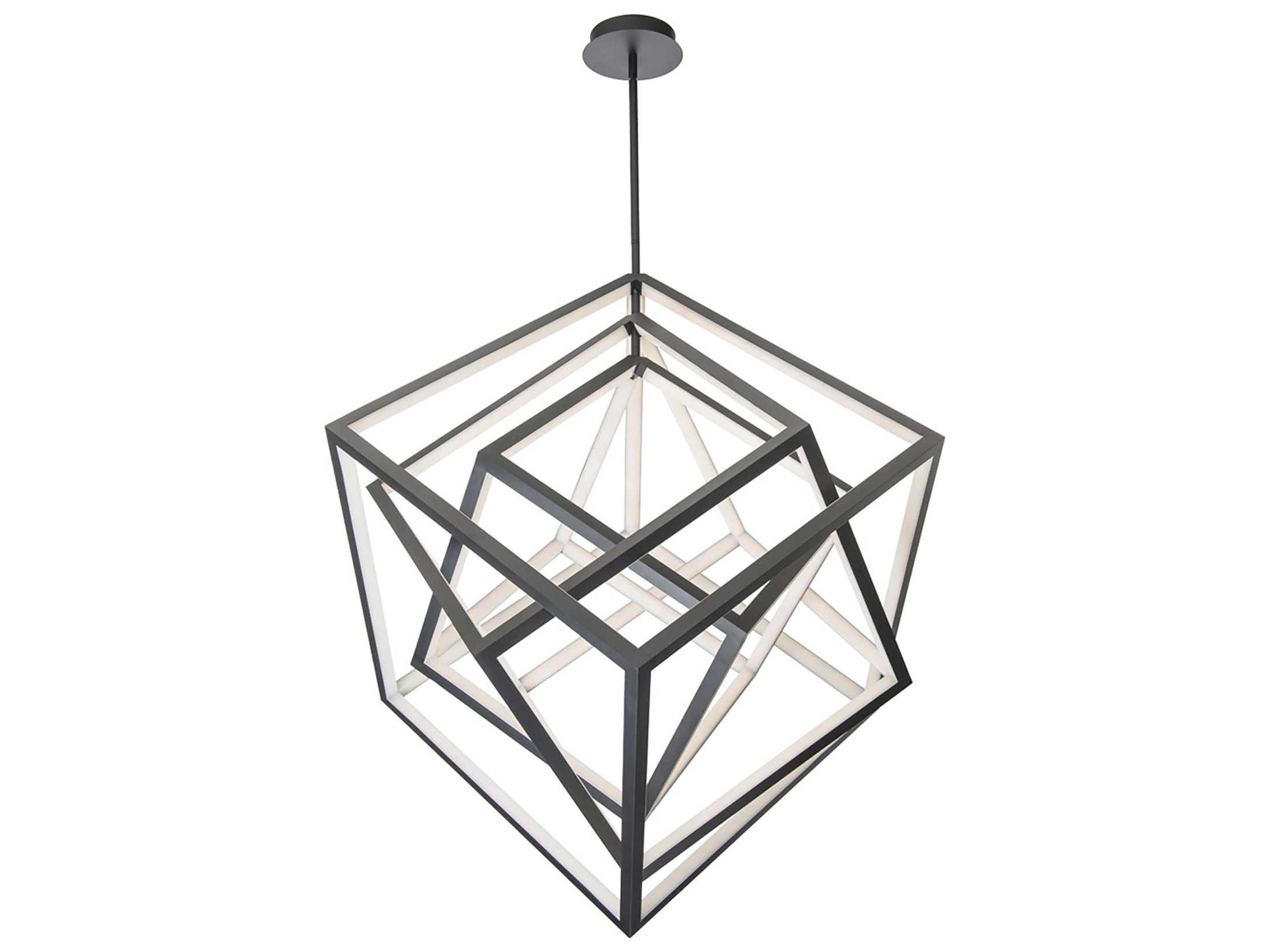dweLED by WAC Lighting Atlas 1-Light Black LED Geometric Pendant