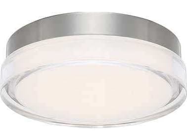 dweLED by WAC Lighting Dot 1-Light Stainless Steel LED Round Flush Mount