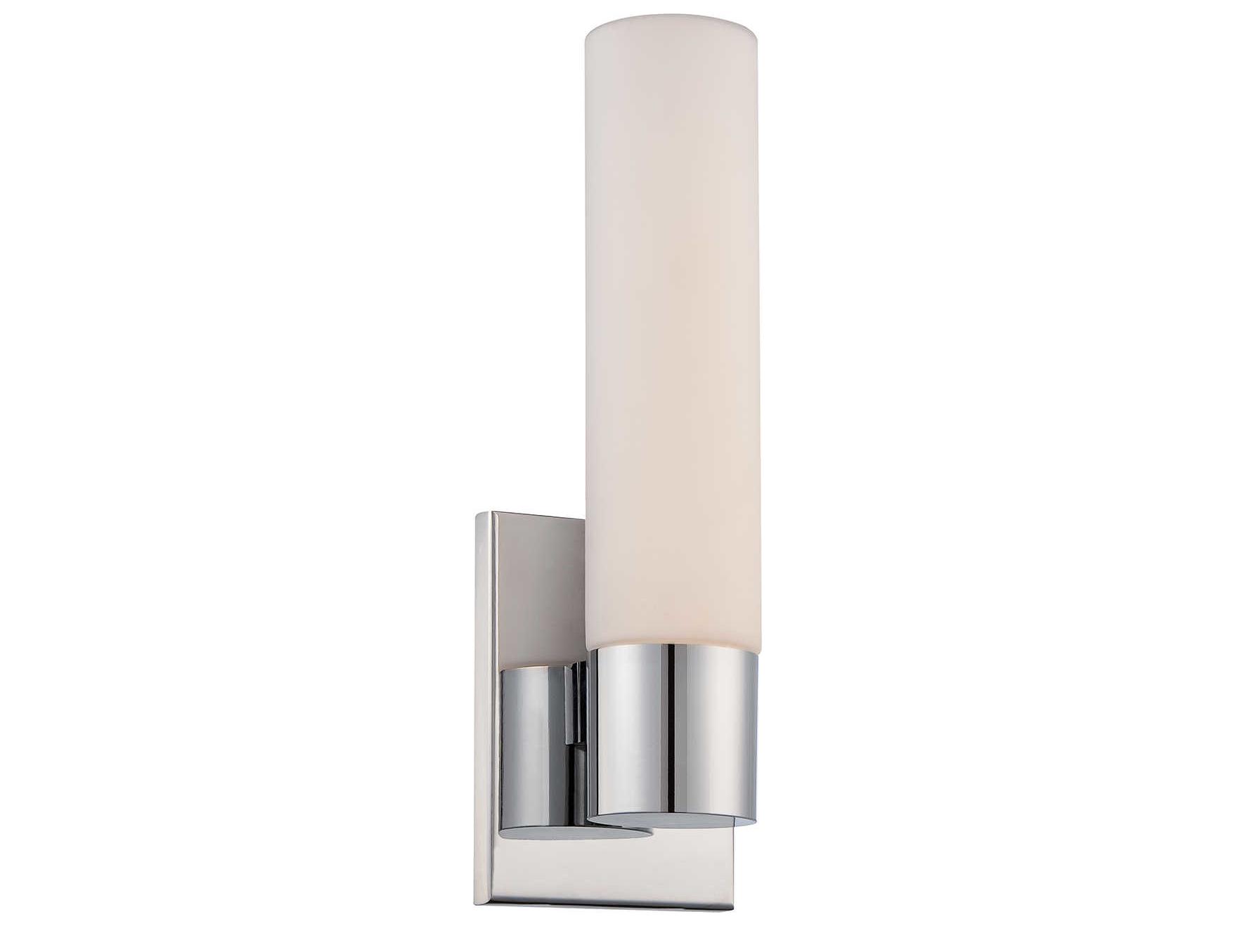 dweLED by WAC Lighting Elementum 1-Light Chrome Glass LED Wall Sconce