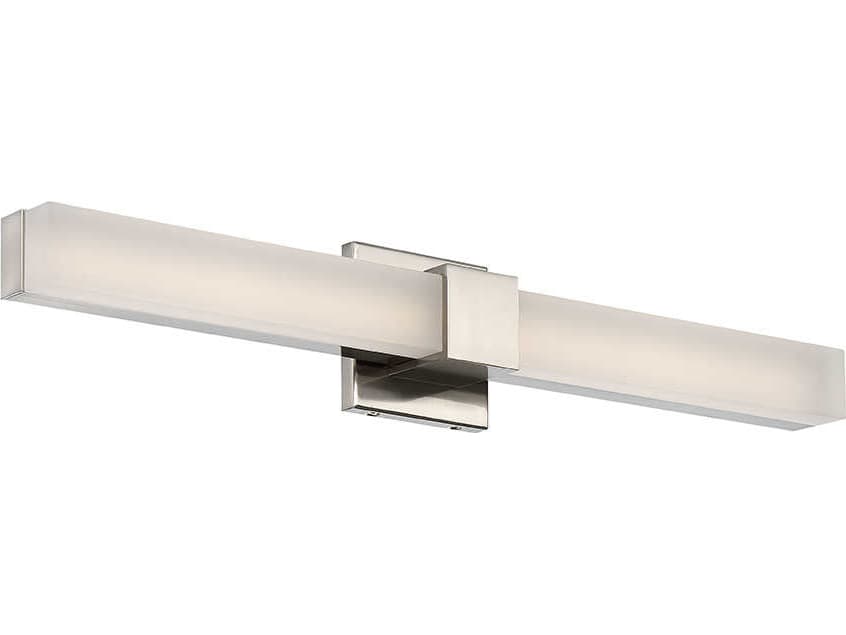 dweLED by WAC Lighting Esprit 2-Light Brushed Nickel LED Vanity Light