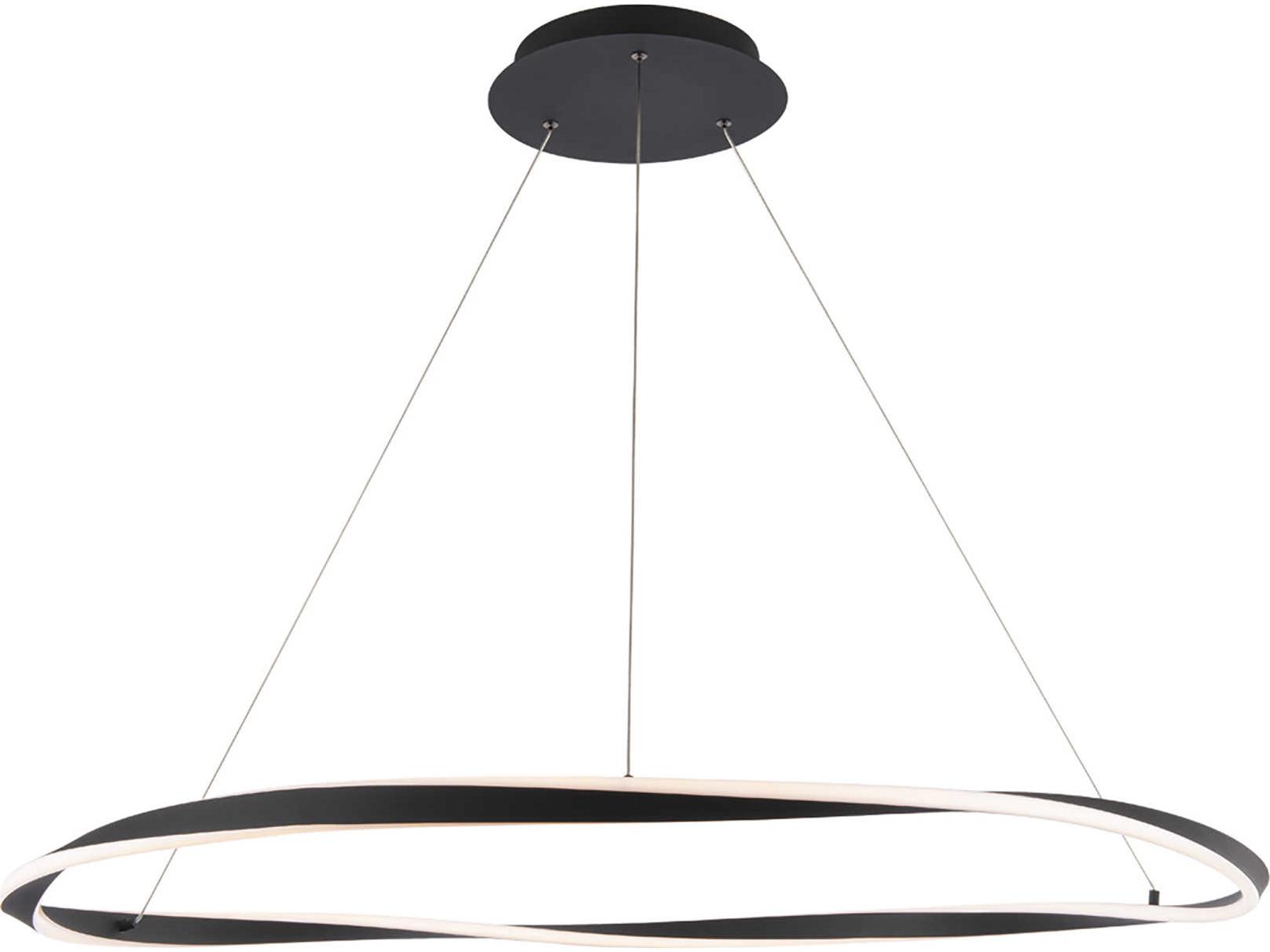 dweLED by WAC Lighting Eternal 1-Light Black LED Pendant