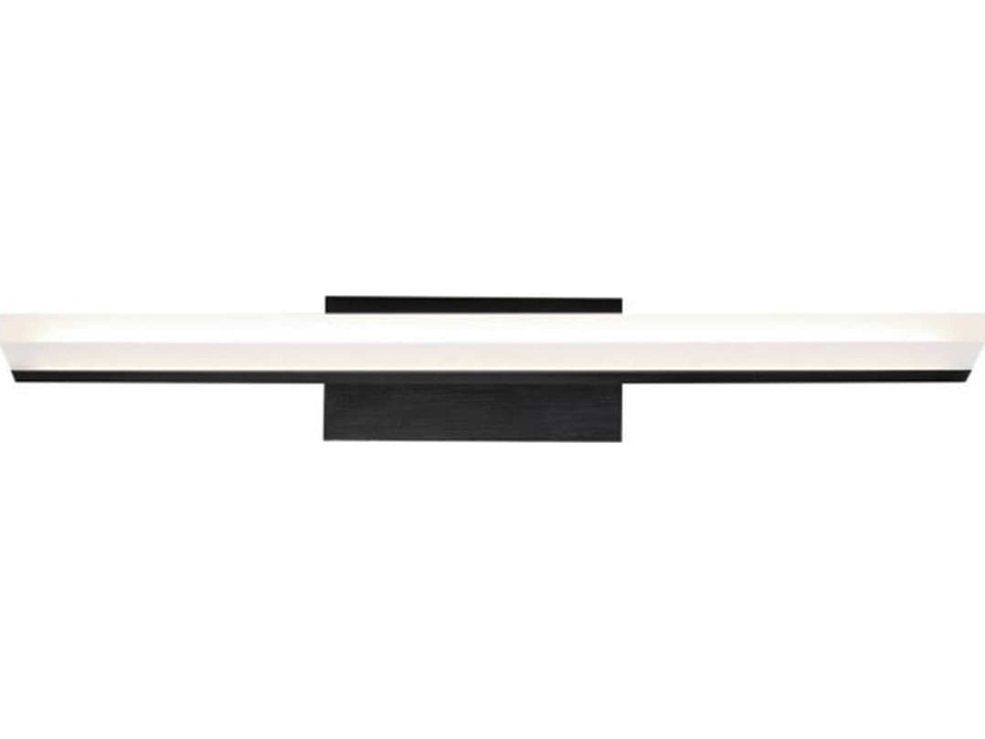 dweLED by WAC Lighting Level 1-Light Black LED Vanity Light