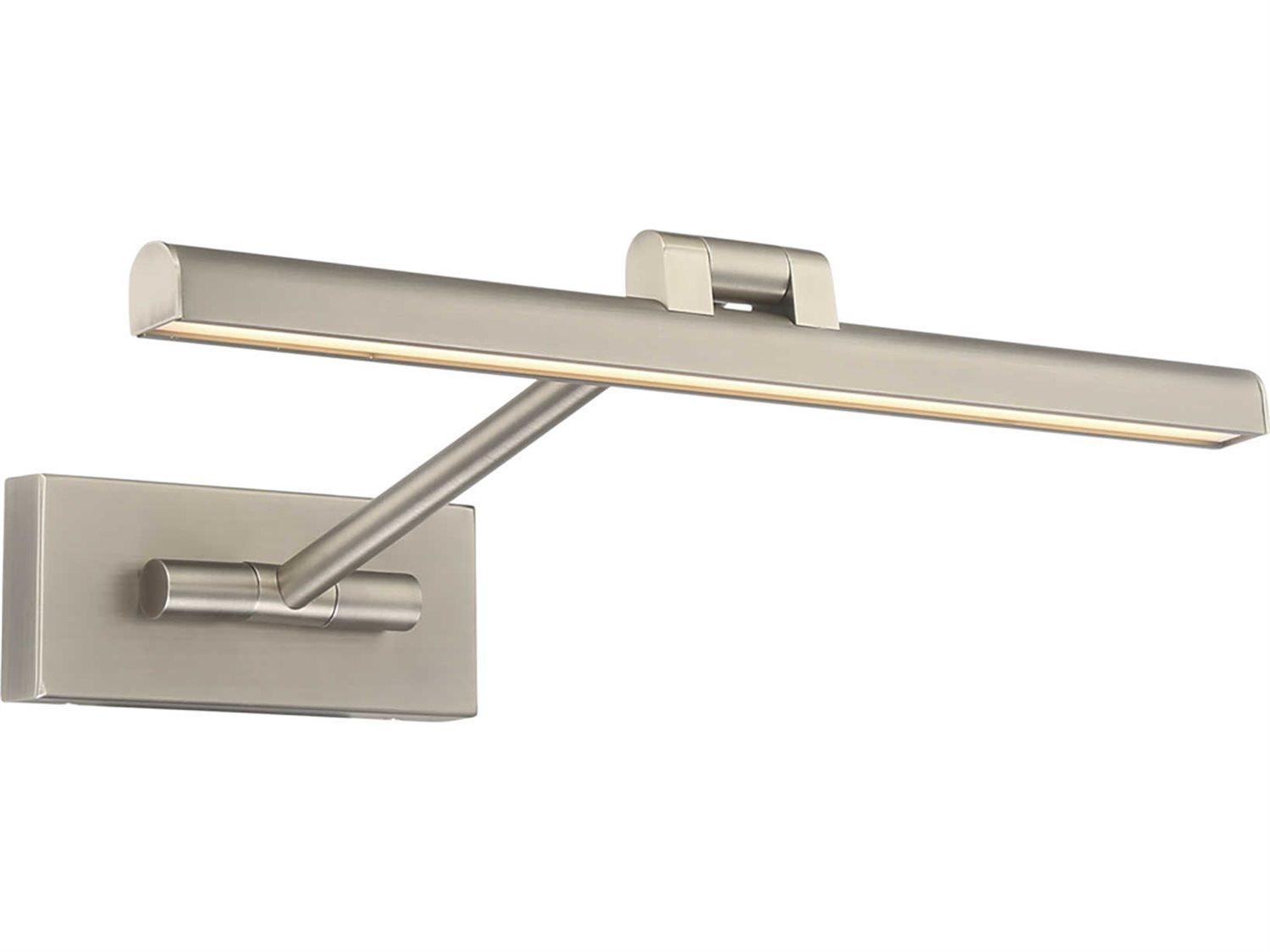 dweLED by WAC Lighting Reed 1-Light Brushed Nickel LED Picture Light