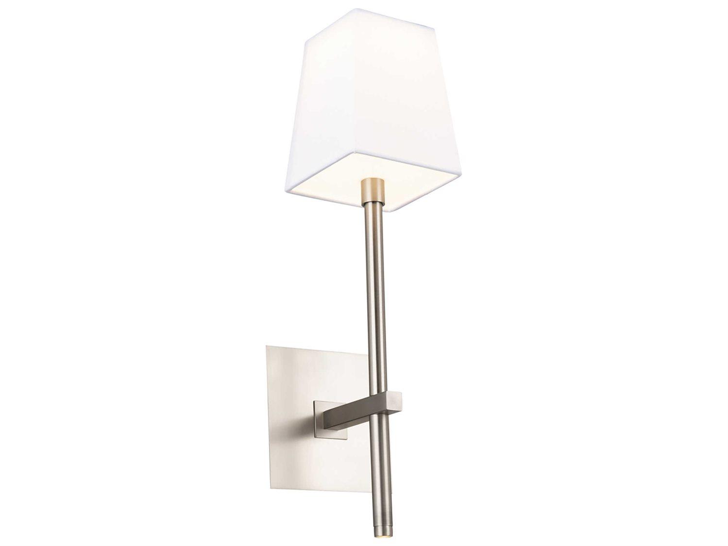 dweLED by WAC Lighting Seville 1-Light Brushed Nickel LED Wall Sconce