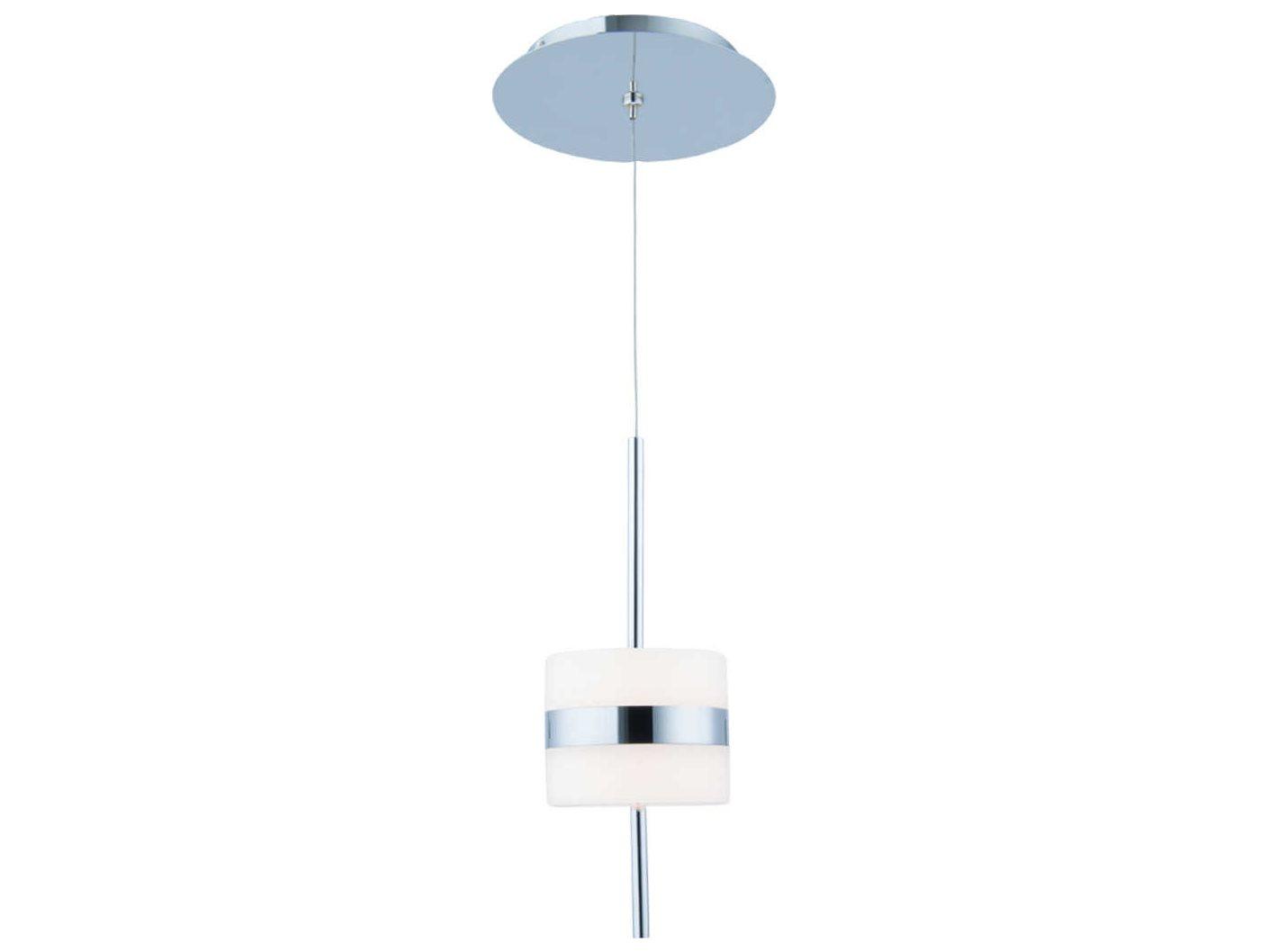 dweLED by WAC Lighting Smore 1-Light Chrome LED Cylinder Mini Pendant