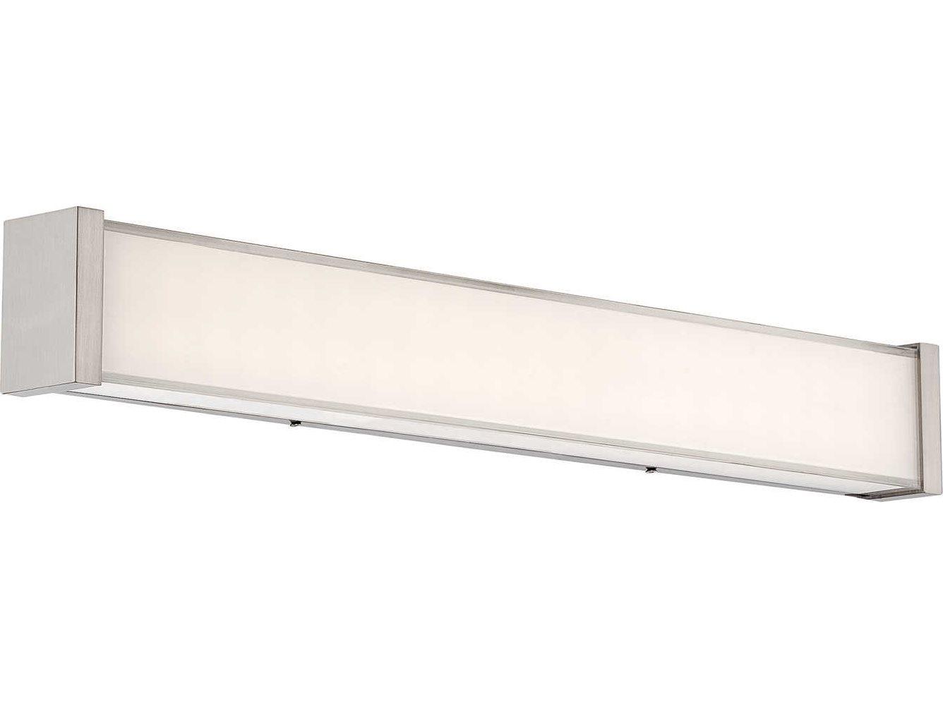 dweLED by WAC Lighting Svelte 1-Light Chrome Glass LED Vanity Light