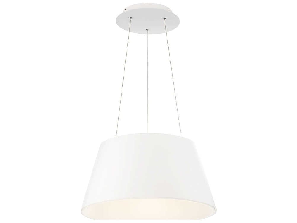 dweLED by WAC Lighting Vida 1-Light White LED Drum Pendant