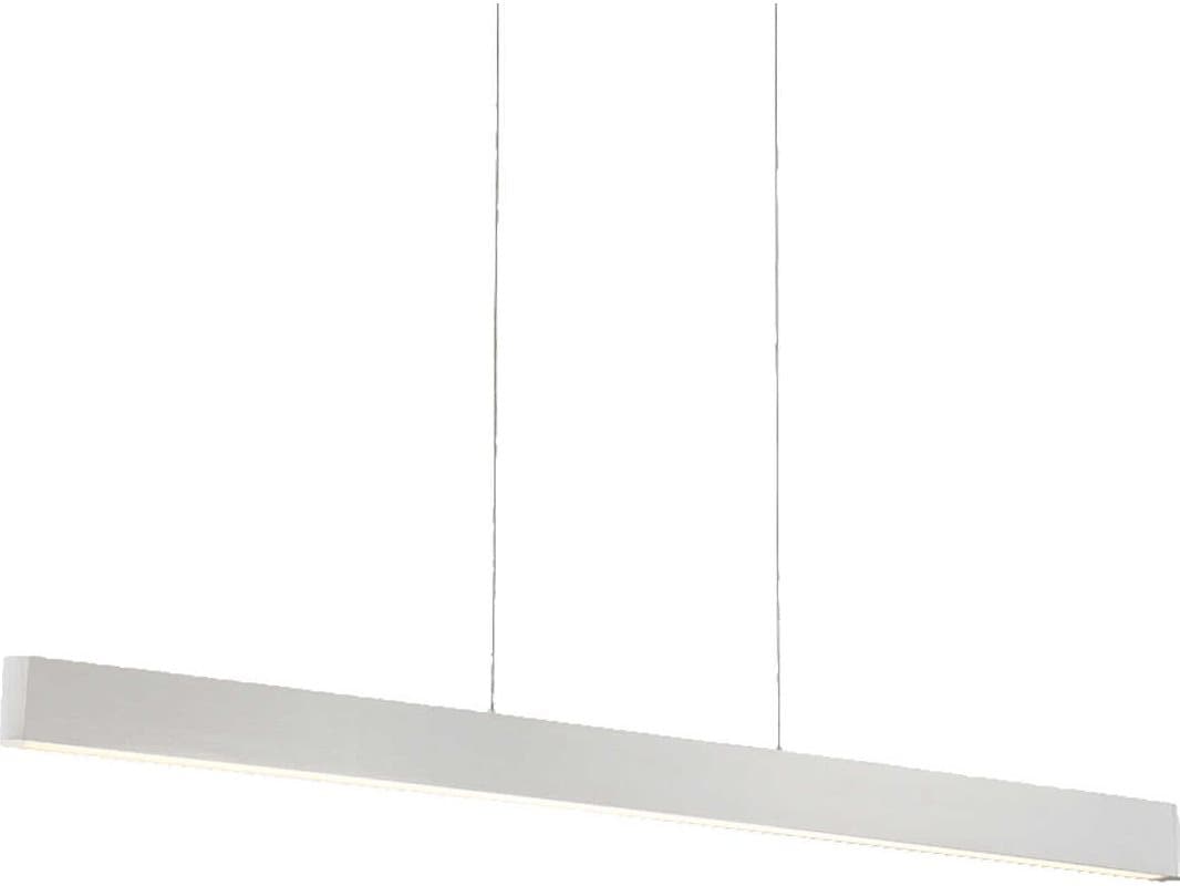 dweLED by WAC Lighting Volo 1-Light Brushed Aluminum Silver LED Linear Island Pendant