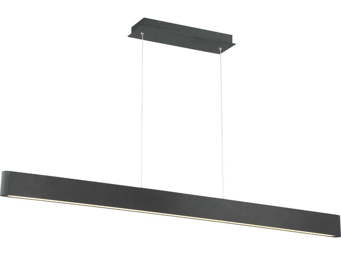 dweLED by WAC Lighting Volo 1-Light Black LED Linear Island Pendant