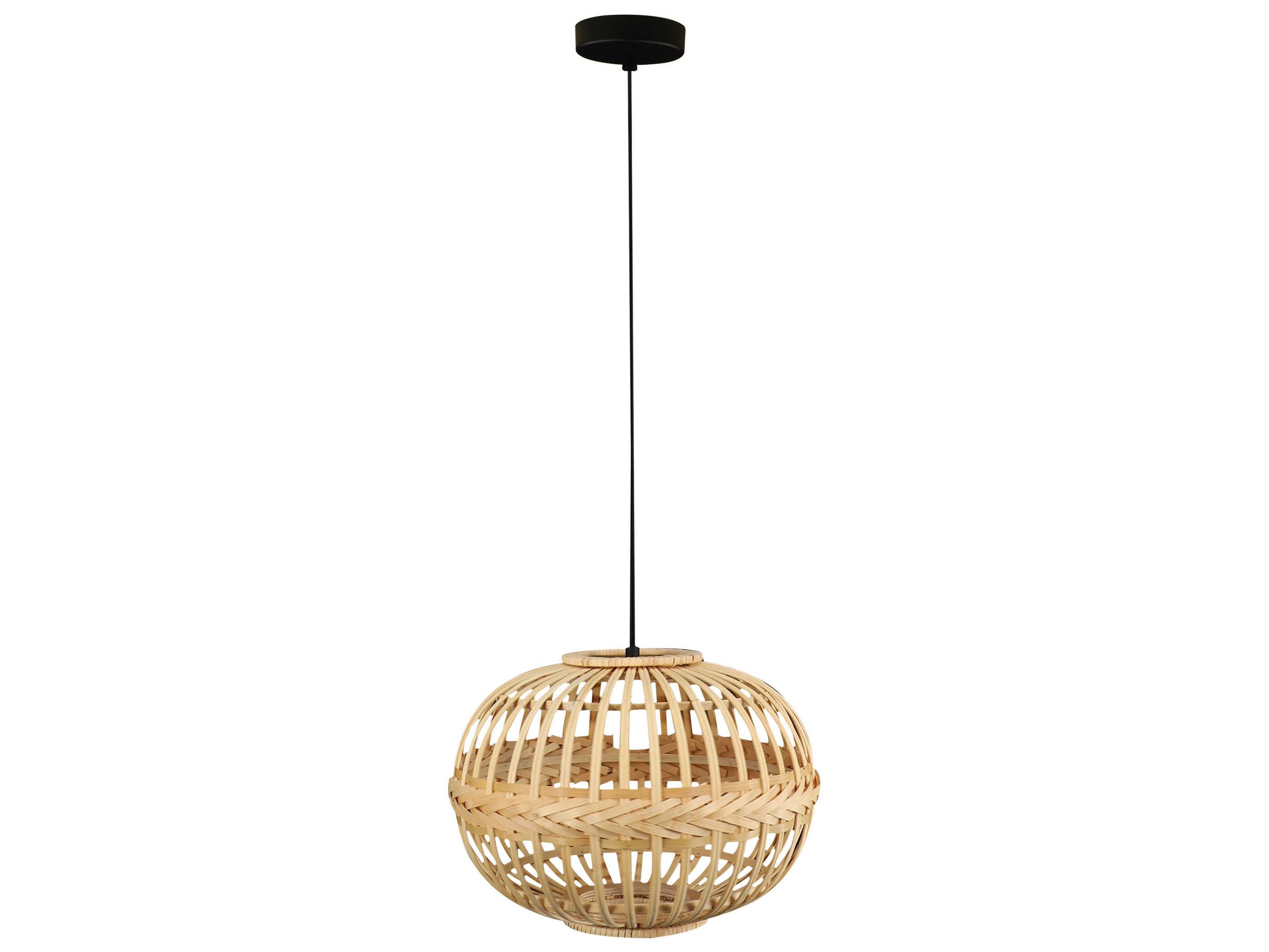 Eglo Amsfield 1-Light Brown Round Pendant