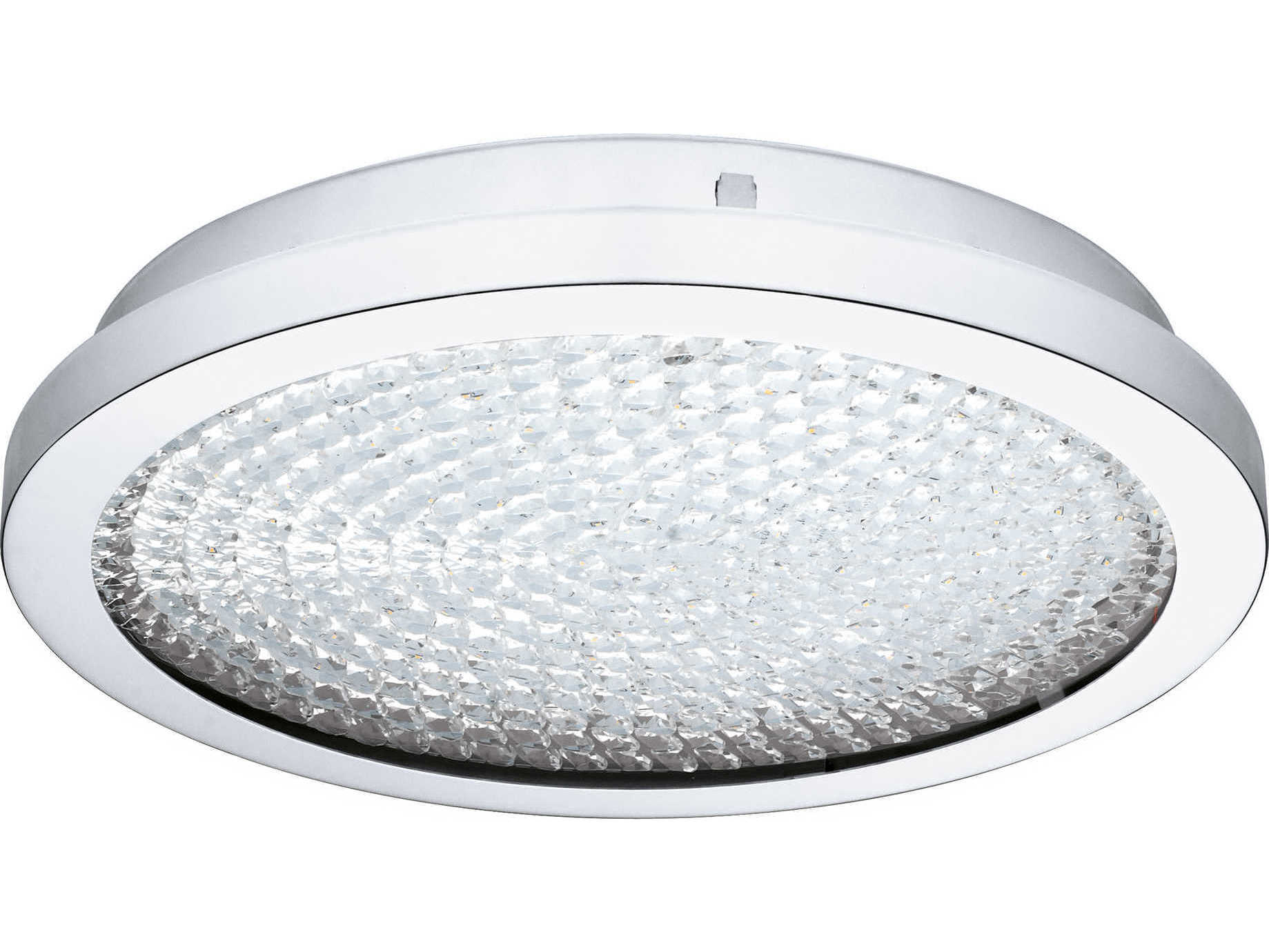 Eglo Arezzo 1-Light Chrome Round Flush Mount