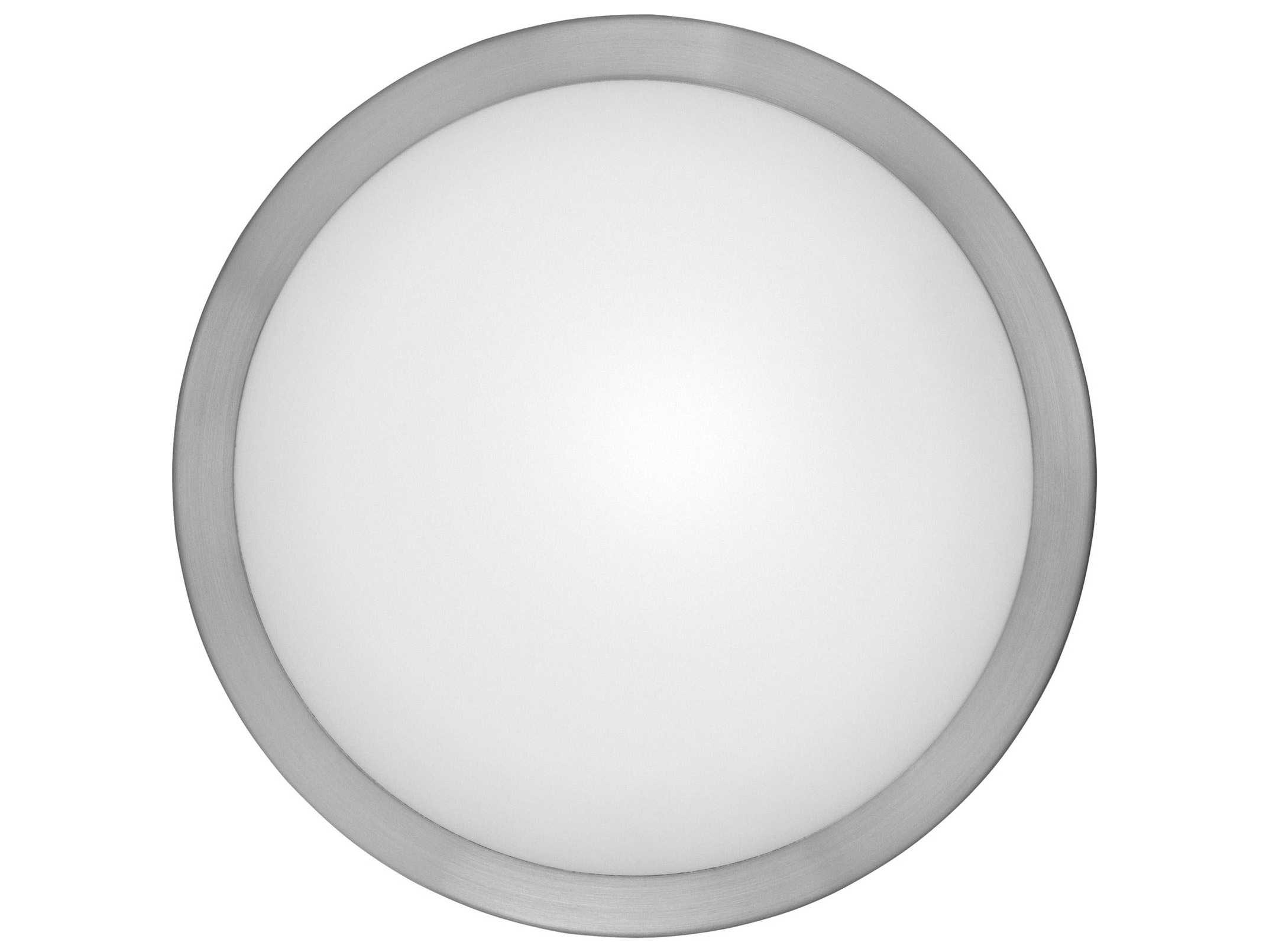 Eglo Arezzo 1-Light Matte Nickel Round Flush Mount