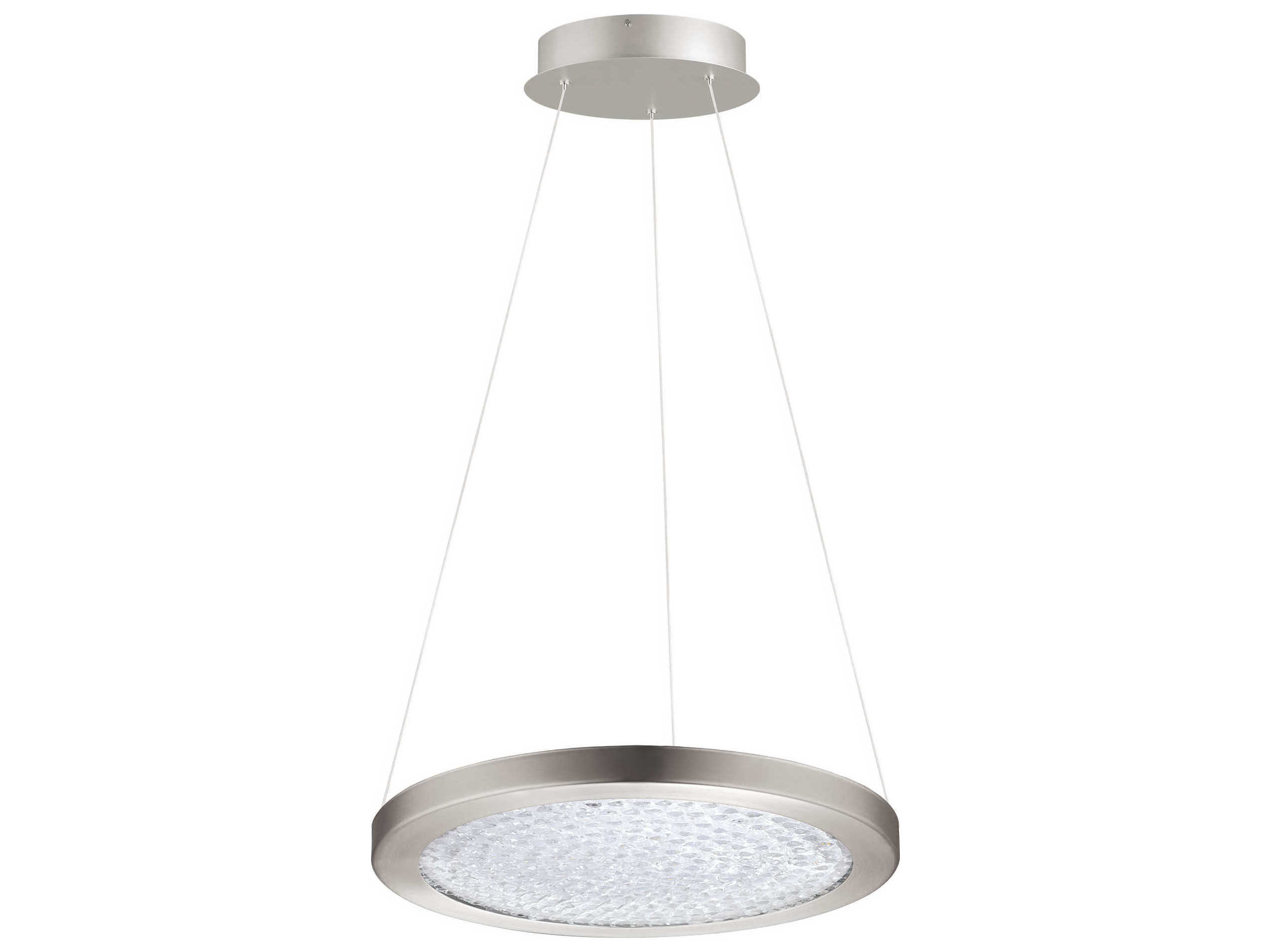 Eglo Arezzo 1-Light Matte Nickel Round Pendant