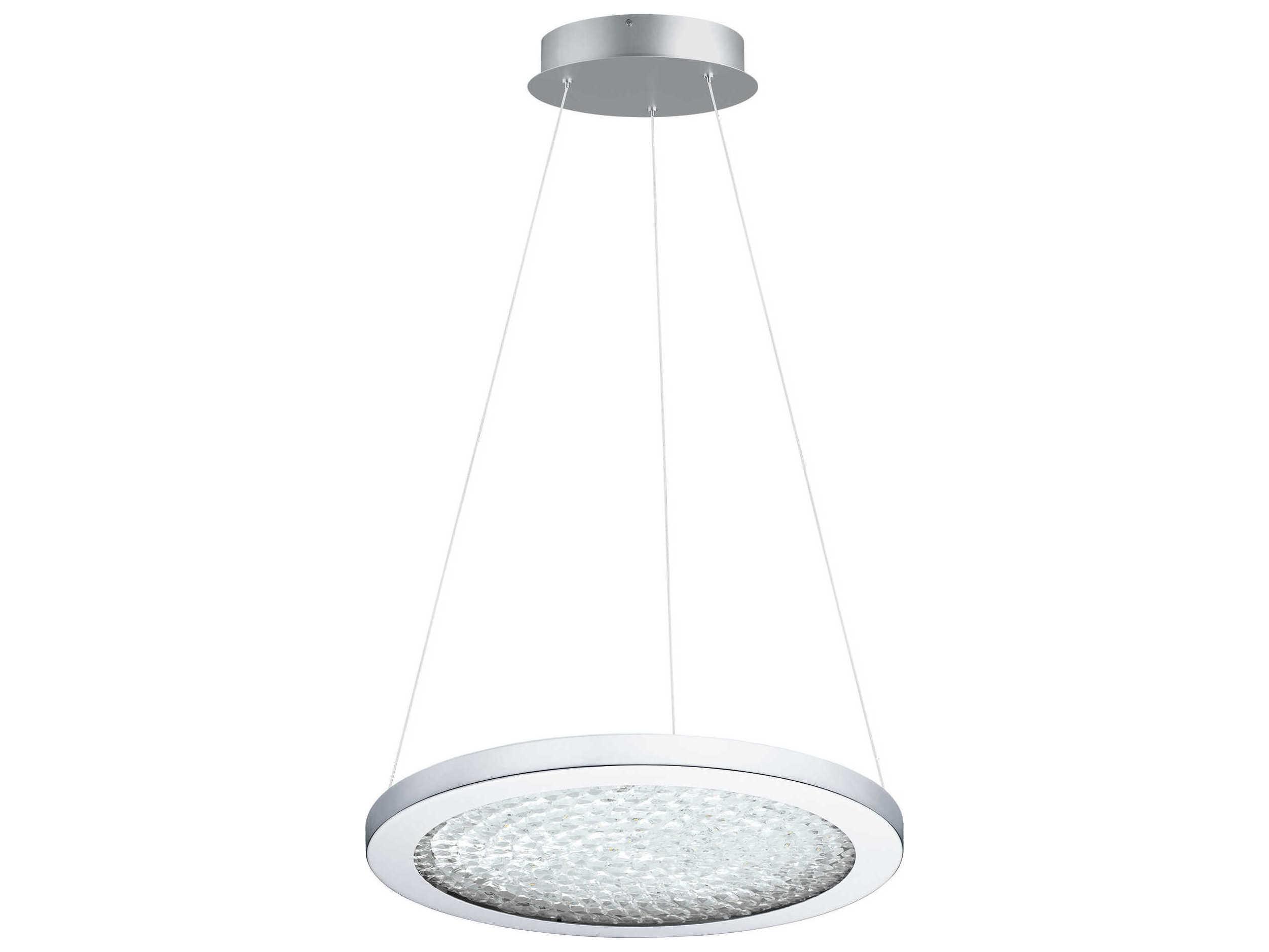 Eglo Arezzo 1-Light Chrome Round Pendant