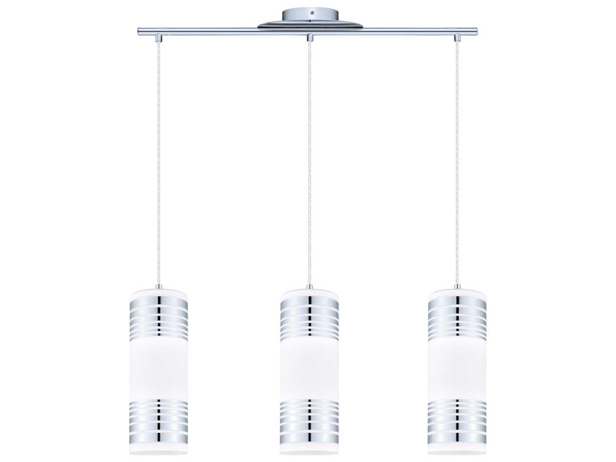 Eglo Bayman 3-Light Chrome Cylinder Island Pendant