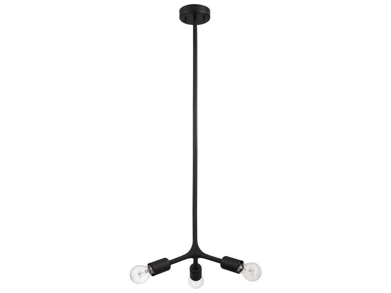 Eglo Bocadella 3-Light Black Pendant