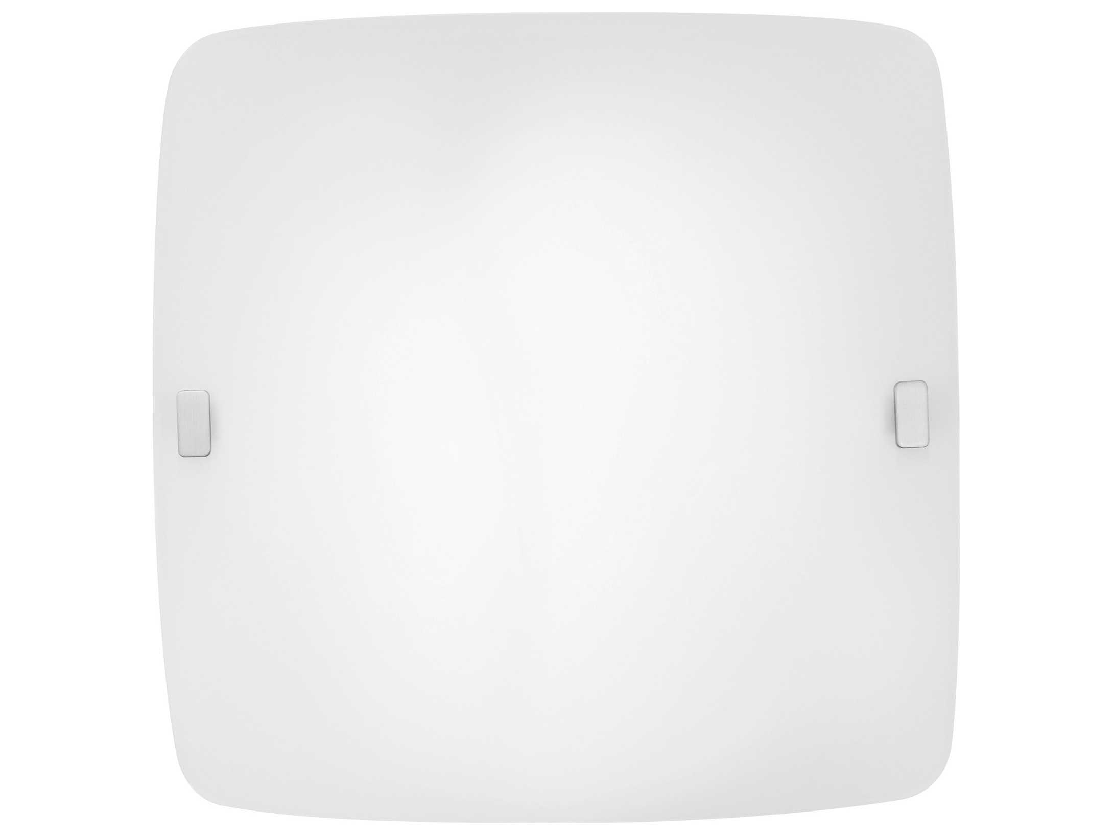 Eglo Borgo 1-Light Matte Nickel White Flush Mount