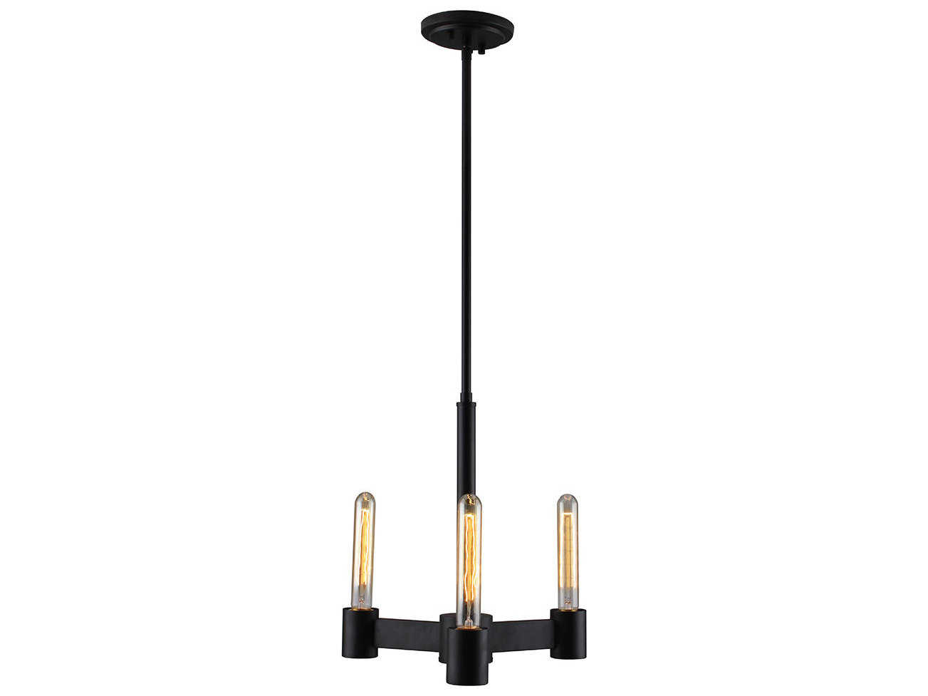 Eglo Broyles 3-Light Matte Black Chandelier